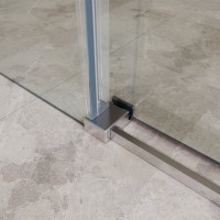 Душевая дверь BelBagno SOFT_CLOSE-2-BF-1-100-C-Cr, 100 см, стекло прозрачное, профиль хром