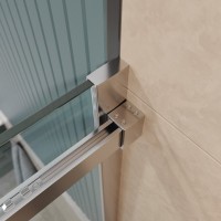 Душевая дверь BelBagno SOFT_CLOSE-2-BF-1-100-C-Cr, 100 см, стекло прозрачное, профиль хром