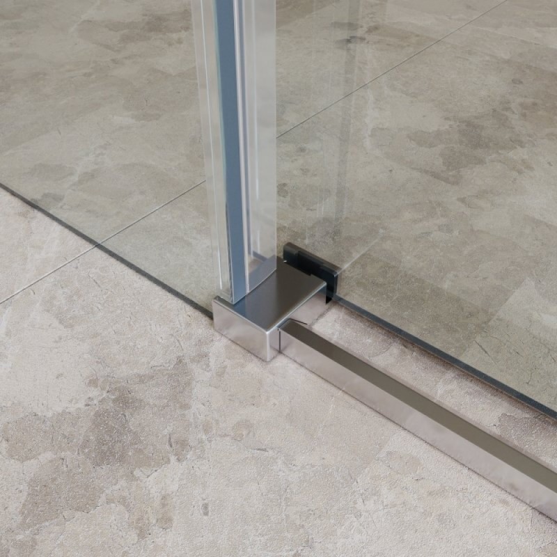 Душевая дверь BelBagno SOFT_CLOSE-2-BF-1-130-C-Cr, 130 см, стекло прозрачное, профиль хром