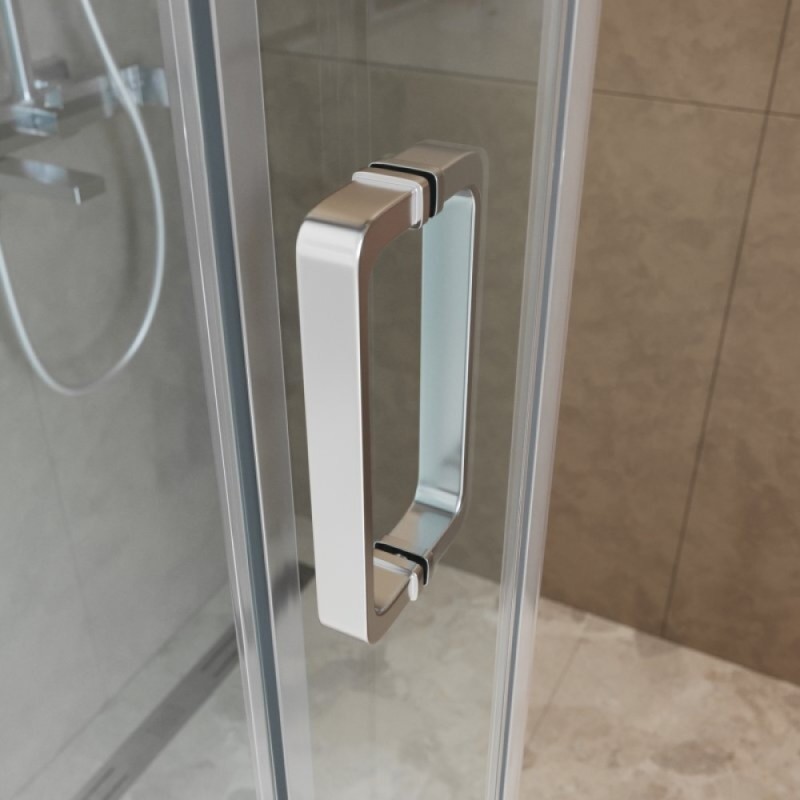 Душевая дверь BelBagno SOFT_CLOSE-2-BF-1-160-C-Cr, 160 см, стекло прозрачное, профиль хром