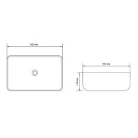 Раковина Aquanet Soul 211282-1 50 x 40 x 13.5 см накладная, белый