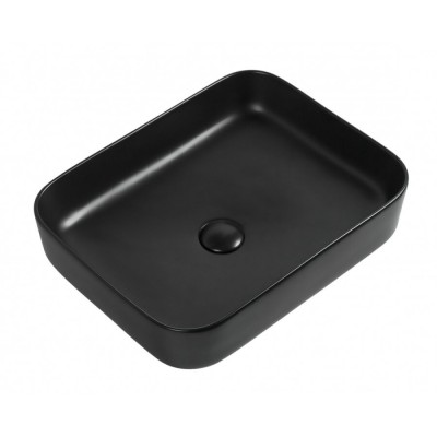 Раковина Aquanet Soul 245833-1-MB 50 x 40 x 13.5 см, накладная, черный