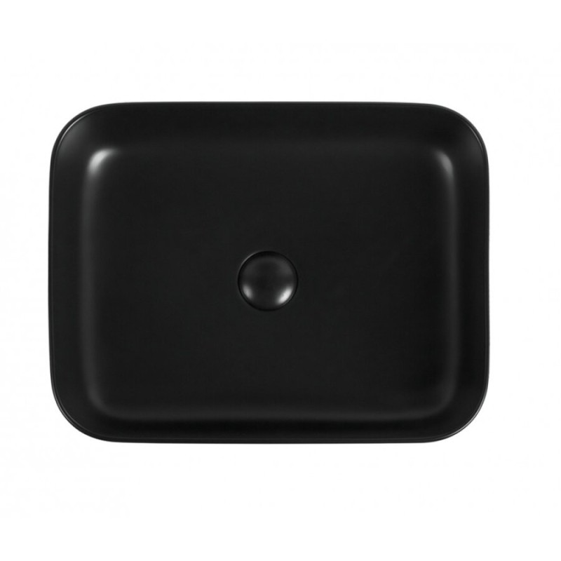 Раковина Aquanet Soul 245833-1-MB 50 x 40 x 13.5 см, накладная, черный