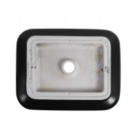 Раковина Aquanet Soul 245833-1-MB 50 x 40 x 13.5 см, накладная, черный