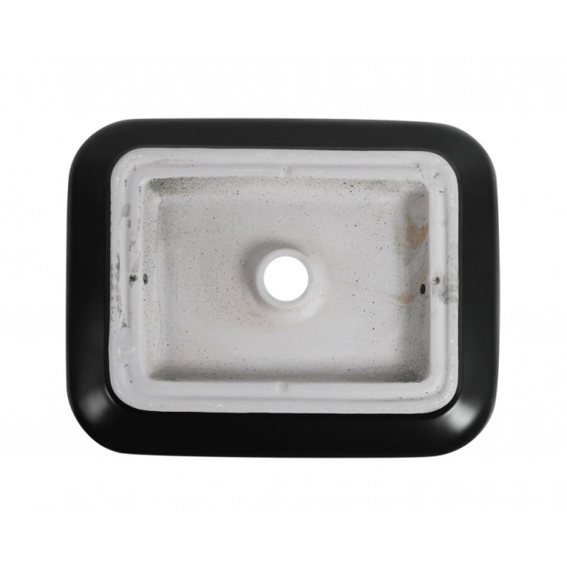 Раковина Aquanet Soul 245833-1-MB 50 x 40 x 13.5 см, накладная, черный