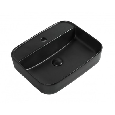 Раковина Aquanet Soul 273670-2-MB 50 x 40 x 14 см, накладная, черный матовый