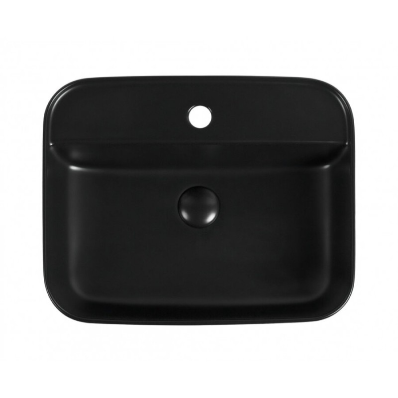 Раковина Aquanet Soul 273670-2-MB 50 x 40 x 14 см, накладная, черный матовый