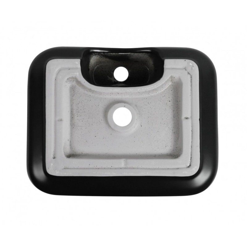 Раковина Aquanet Soul 273670-2-MB 50 x 40 x 14 см, накладная, черный матовый