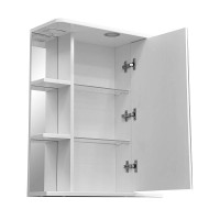 Зеркальный шкаф Stella Polar Концепт Лаура 60/C SP-00000050, 60 см, подвесной, с подсветкой, белый, правый