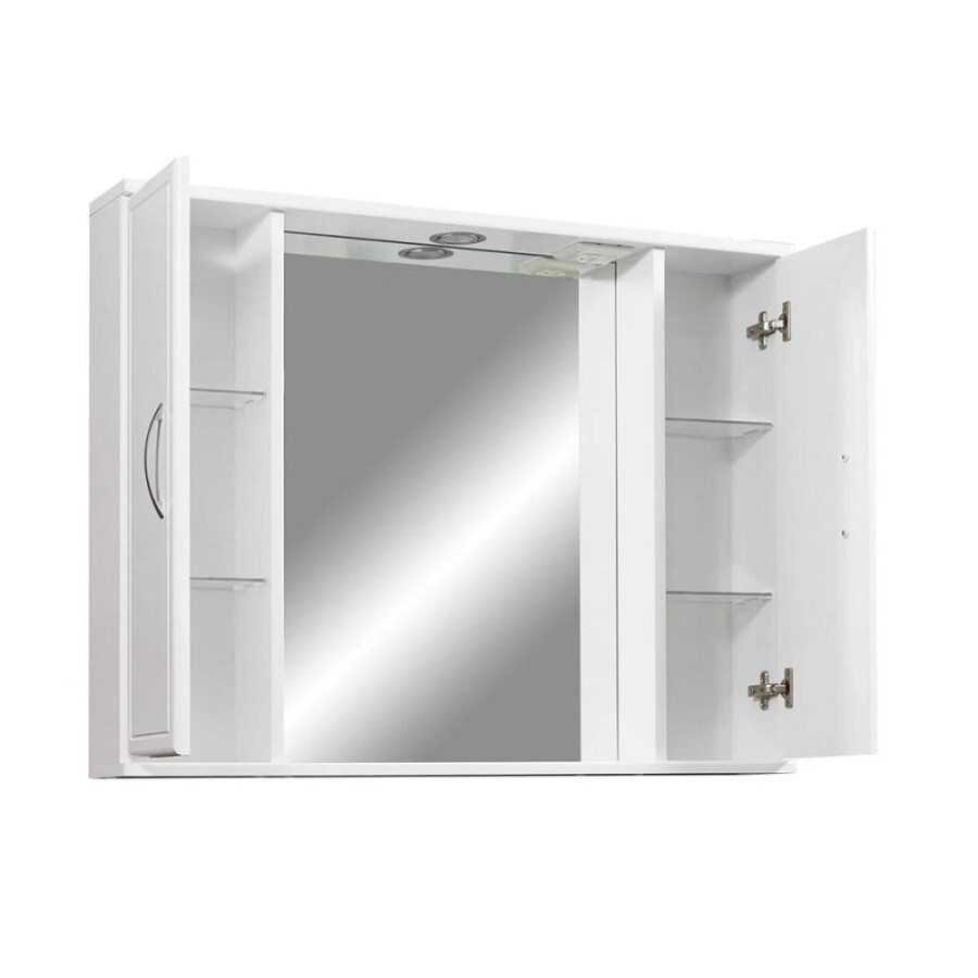 Зеркальный шкаф Stella Polar Концепт 80/C SP-00000059, 80 см, подвесной, с подсветкой, белый