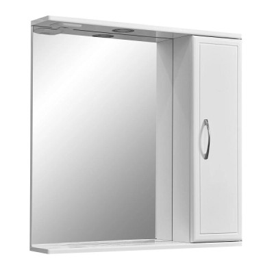 Зеркальный шкаф Stella Polar Концепт 70/C SP-00000127, 70 см, подвесной, с подсветкой, белый, правый