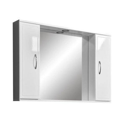 Зеркальный шкаф Stella Polar Концепт 100/C SP-00000135, 100 см, подвесной, с подсветкой, белый