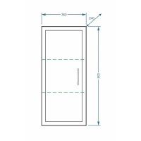 Шкаф Stella Polar Концепт 36/80 SP-00000138, 36 см, подвесной, белый
