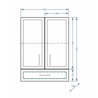 Шкаф подвесной Stella Polar Концепт SP-00000141, 60 см, цвет белый