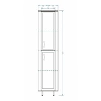 Пенал угловой Stella Polar Концепт 30 SP-00000147, 30 см, напольный, белый