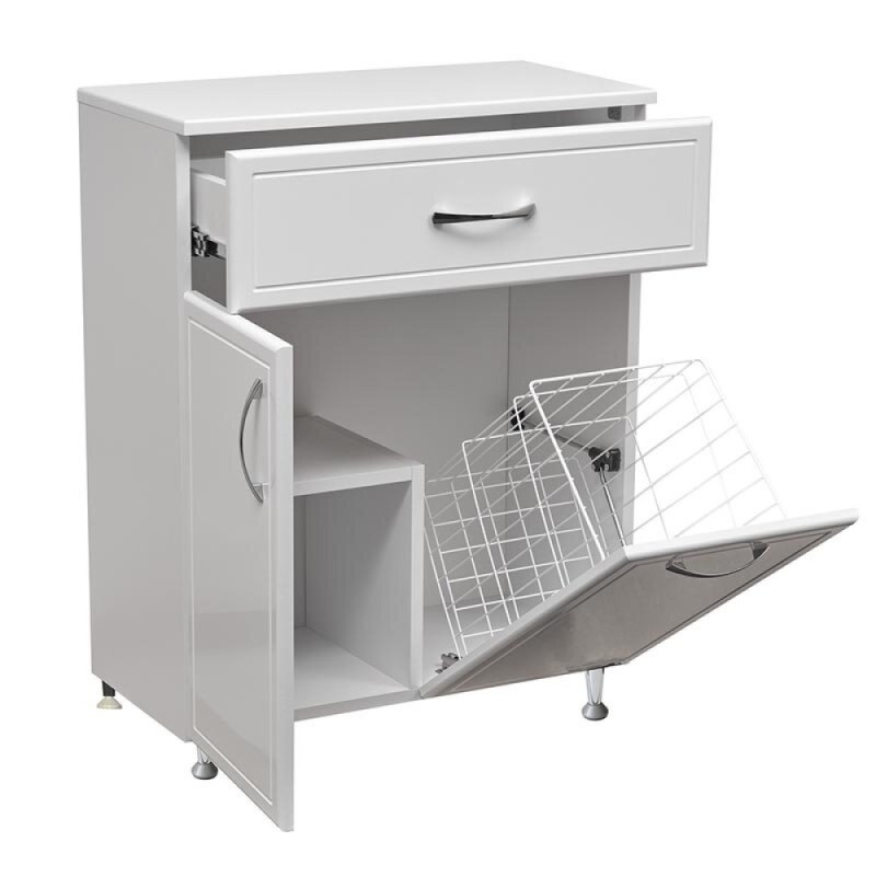 Комод Stella Polar Концепт SP-00000155, 60 см, напольный, с корзиной, цвет белый