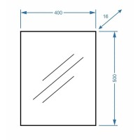 Зеркало Stella Polar Норина 40 SP-00000168, 40 см, подвесное, белое