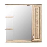Зеркальный шкаф Stella Polar Кармела 75/C SP-00000182, 75 см, подвесной, правый, карпатская ель