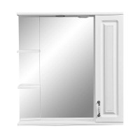 Зеркальный шкаф Stella Polar Кармела 75/C SP-00000185, 75 см, подвесной, правый, ольха белая