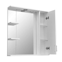 Зеркальный шкаф Stella Polar Кармела 75/C SP-00000185, 75 см, подвесной, правый, ольха белая