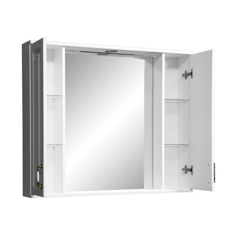 Зеркальный шкаф Stella Polar Кармела 100/C SP-00000187, 100 см, подвесной, ольха белая