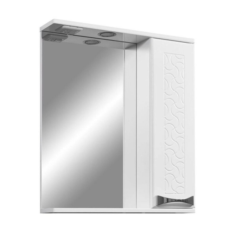 Зеркальный шкаф Stella Polar Ванда 60/C SP-00000199, 60 см, подвесной, правый, с подсветкой, белый