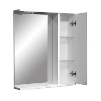 Зеркальный шкаф Stella Polar Ванда 60/C SP-00000199, 60 см, подвесной, правый, с подсветкой, белый