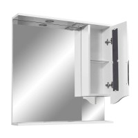 Зеркальный шкаф Stella Polar Сильва 80/C SP-00000206, 80 см, правый, с подсветкой, белый