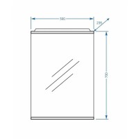 Зеркало Stella Polar Концепт Ильза 50/C SP-00000220, 50 см, подвесное, с подсветкой, белое