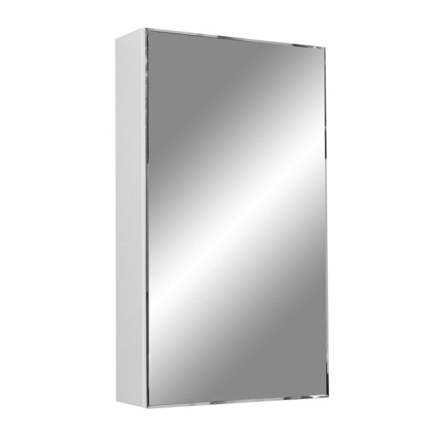 Зеркальный шкаф Stella Polar Концепт Альда 40 SP-00000221, 40 см, подвесной, универсальный, белый