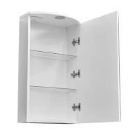 Зеркальный шкаф Stella Polar Концепт Альда 40/C SP-00000222, 40 см, подвесной, с подсветкой, белый