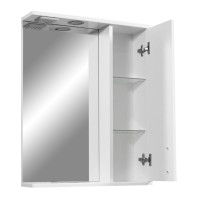 Зеркальный шкаф Stella Polar Фантазия 55/C SP-00000224, 55 см, подвесной, правый, с подсветкой, белый