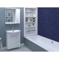 Зеркальный шкаф Stella Polar Фантазия 65/C SP-00000225 65 см, с подсветкой, правый, белый