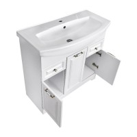 Тумба под раковину Stella Polar Кармела SP-00001150, 85 см, напольная, ольха белая