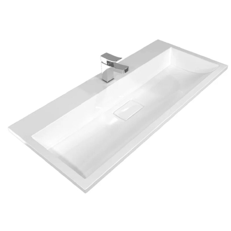 Раковина Stella Polar Арта SP-00001475, 100 см, искусственный камень, белый