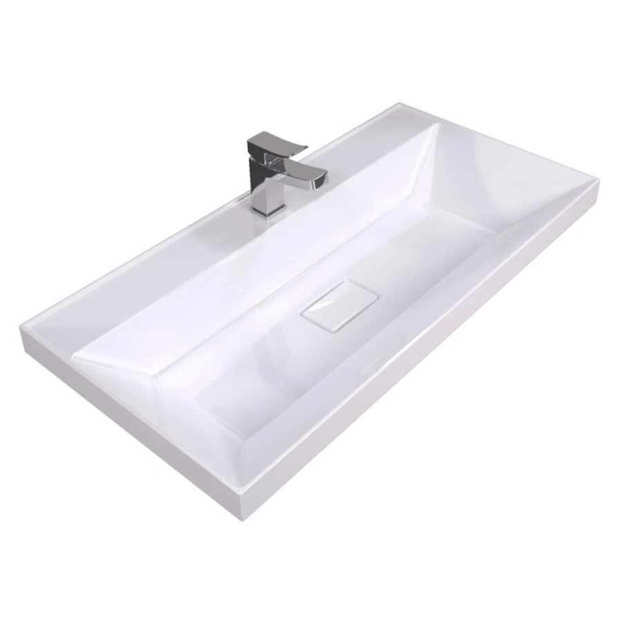 Раковина Stella Polar Бриз SP-00001481, 90 см, искусственный камень, белый