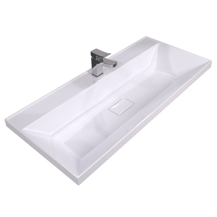 Раковина Stella Polar Бриз SP-00001482, 100 см, искусственный камень, белый