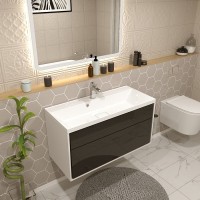Раковина Stella Polar Бриз SP-00001482, 100 см, искусственный камень, белый