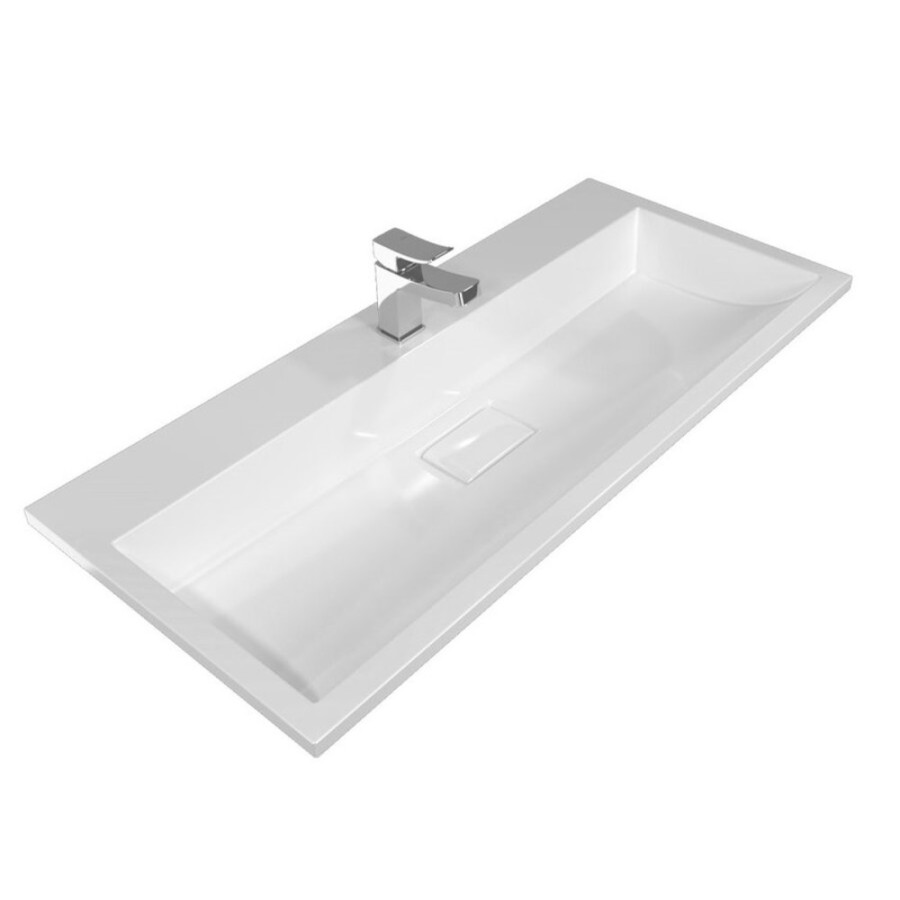Раковина Stella Polar Арта SP-00001652, 90 см, искусственный камень, белый