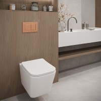 Подвесной унитаз Stella Polar Ибица KN9722004, SP-00001846, безободковый, смыв торнадо, крышка-сиденье микролифт, белый