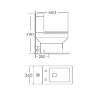 Унитаз-компакт Stella Polar Калафель KN8130000, SP-00001847, крышка-сиденье микролифт, белый