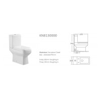 Унитаз-компакт Stella Polar Калафель KN8130000, SP-00001847, крышка-сиденье микролифт, белый