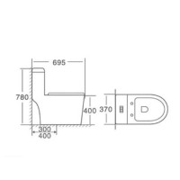 Унитаз моноблок Stella Polar Сеговия KN62640004, SP-00001848, крышка-сиденье микролифт, белый