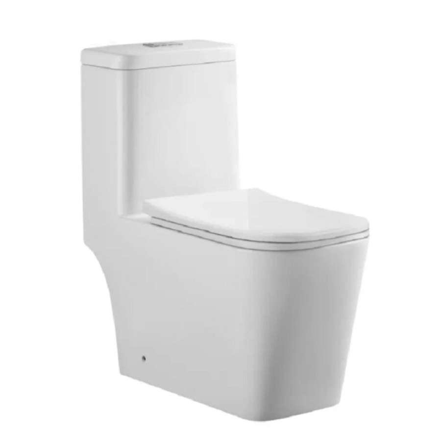 Унитаз моноблок Stella Polar Сеговия KN62640004, SP-00001848, крышка-сиденье микролифт, белый
