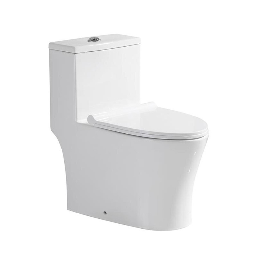 Унитаз моноблок Stella Polar Толедо KN6291000, SP-00001852, крышка-сиденье микролифт, белый