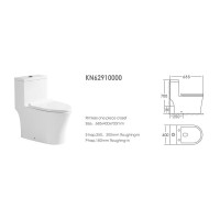 Унитаз моноблок Stella Polar Толедо KN6291000, SP-00001852, крышка-сиденье микролифт, белый