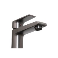 Смеситель для раковины Stella Polar Кламар SP-00001955, PVD вороненая сталь, gunmetal
