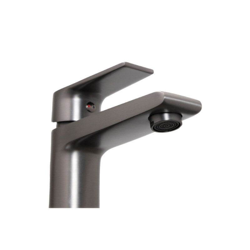 Смеситель для раковины Stella Polar Кламар SP-00001955, PVD вороненая сталь, gunmetal