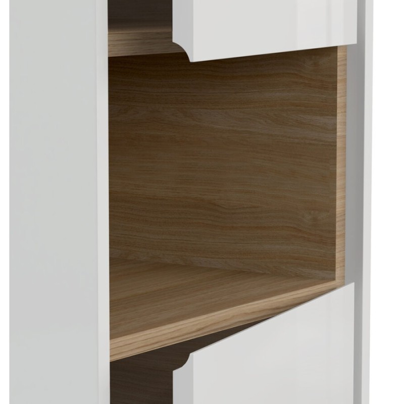 Пенал Cersanit Louna SP-SL-LOU/Wh, 35 см, подвесной, белый/дерево