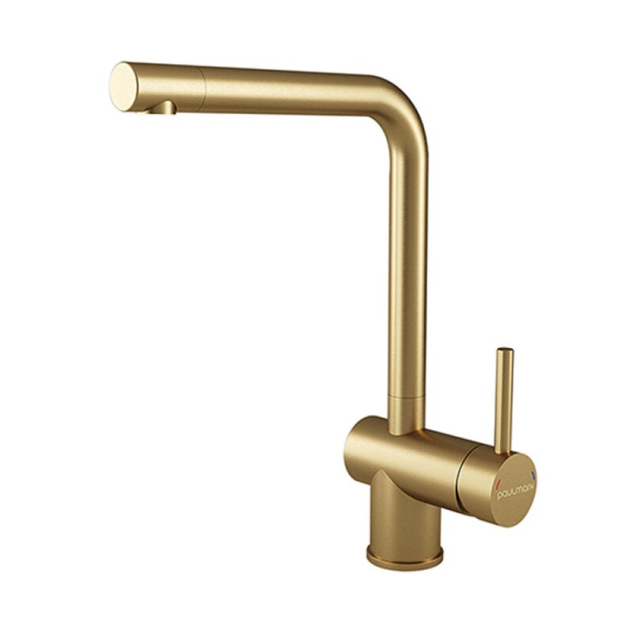 Смеситель Paulmark Spring Sp212067-BG, для кухонной мойки, брашированное золото